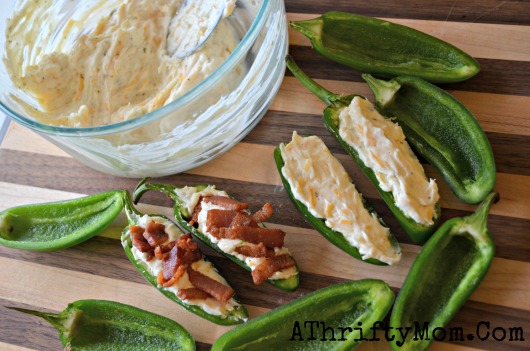 Stuffed Jalapenos With Crispy Bacon, quick and easy recipe, party Recipes, Superbowl Recipes. Can't wait to try this recipe