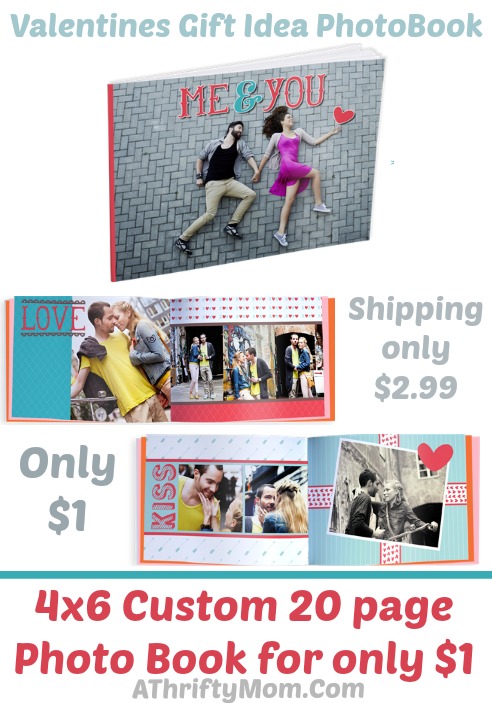 Valentines day gift idea, photo book makes a geat gift idea only 1 dollar