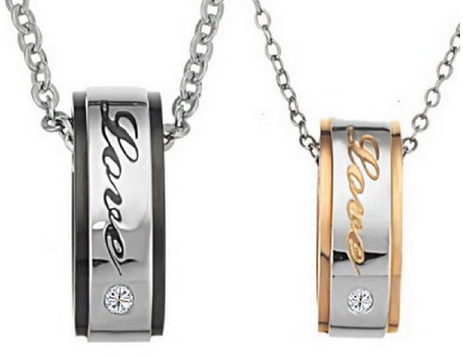 Valentine's gift idea, his and hers necklace