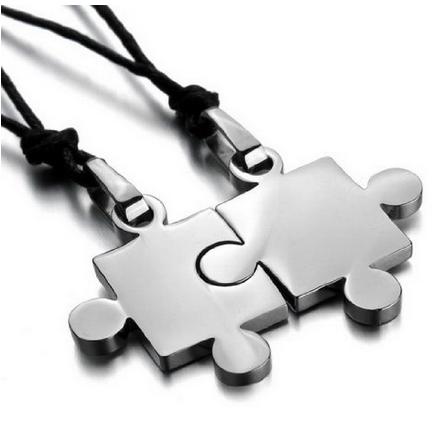 his and her puzzle necklace