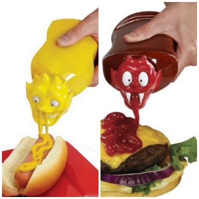 ketchup and mustard bottle lids