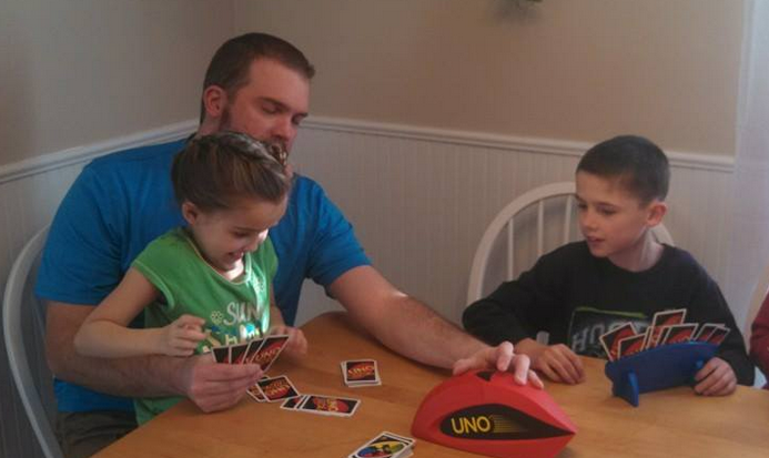 kids playing uno attack for family game night