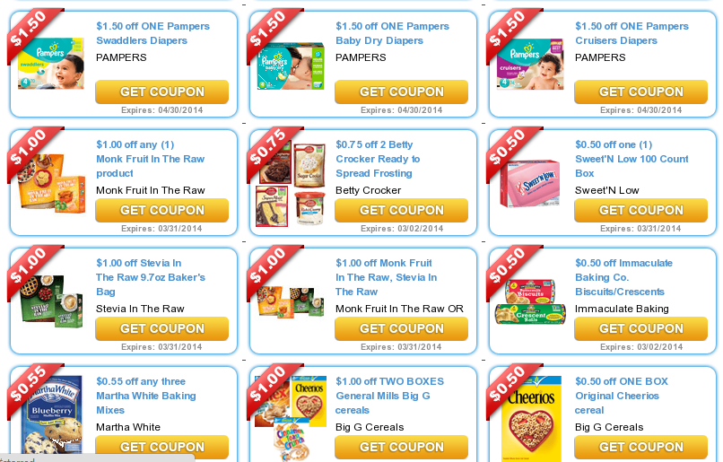 new coupons 2014