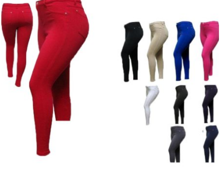 plus sized skinny leg, leggins with lots of colors to pick from