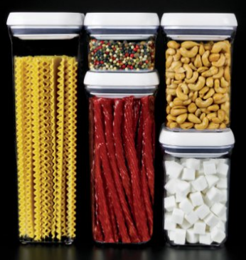storage solutions, get organized with these OXO good grips containers set of 5