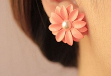 valentines gift ideas  flower earrings