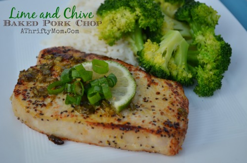 Baked Pork Chop recipe, Lime and Chive Baked Pork Chop, Pork Recipe, #PorkRecipe, #pork, #easyDinnerIdea