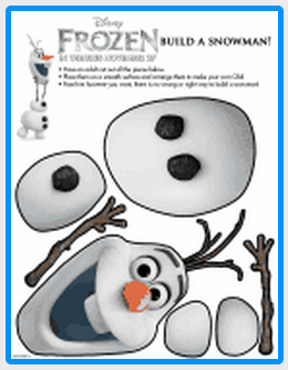 Disney FROZEN free printable, free Olaf printable