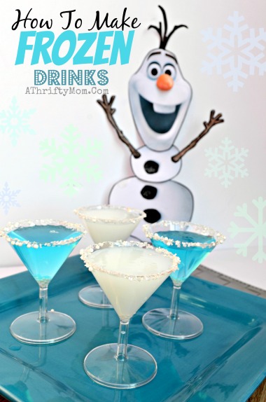 Frozen Party Ideas, Disney Frozen Drinks, Frozen Party, How to make Disney Frozen Themed Drinks, #Frozen, #Disney