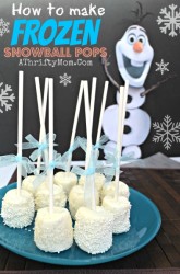 Frozen Party Ideas, Disney Frozen Snowball Pops, Frozen Party, #Frozen, #Disney