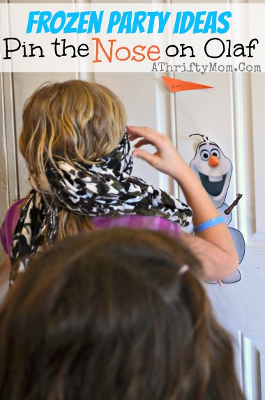 Frozen party ideas, Pin the nose on Olaf, FREE PRINTABLE #Dinsey #Frozen