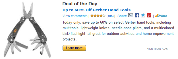 Gerber Tools Deal of the Day