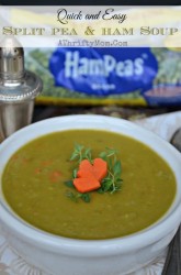 Split pea and ham soup, so easy to make and taste great.  Made with dry peas, low cost meal idea.  Hurst's Hampeas