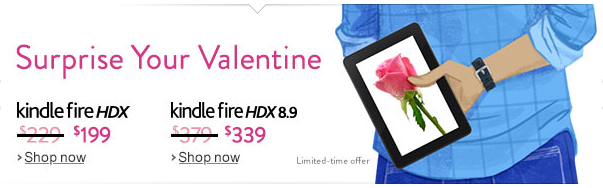 Surprise your valentine kindle deal