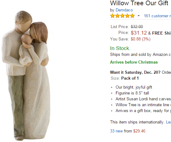 Willow tree Our Gift