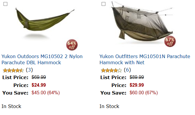 Yukon outfitters parachute hammocks