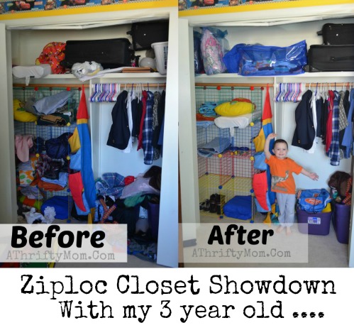 Ziploc closet challenge, Quick tips to keeping your closet oraganized