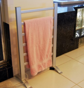 free standing towel warming rack