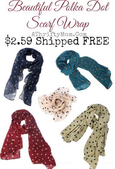 polk a dot scarf , is SO CUTE and the price is AMAZING plus it Ships FREE!