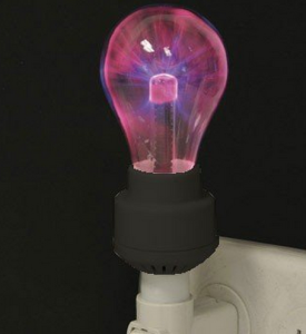 small plug in Plasma Light Bulb