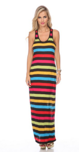 striped Razorback dress on sale