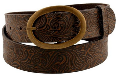 womens brown blet with buckle