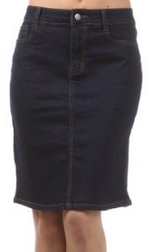 womens jean skirt, love the shape of this one, and the price ROCKS too