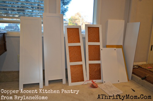 Copper Accent Kitchen Pantry from BrylaneHome