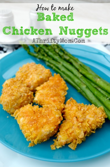 How to make BAKED CHICKEN NUGGETS a health dinner your kids will eat right up, #Chicken, #Healthy, #Baked, #recipe