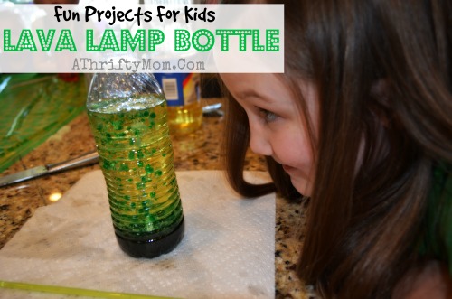 How to make a Lava Lamp Bottle, DIY kids projects, Lava Lamp with oil #LavaLamp