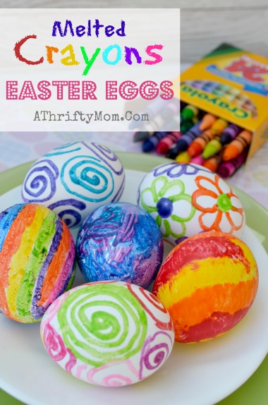 Melted Crayons Easter Eggs, when the eggs are still hot draw on them with a crayon the BOLD BRIGHT COLORS pop and make the most beautiful eggs ever #CrayonEggs, #MeltedCrayonEggs, #Easter, #easterEggs, #KidCraft