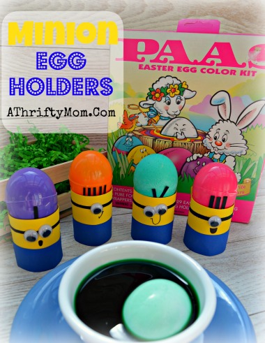 Minion Egg Holder, Easter Minions to hold your Easter Eggs. Kids Craft Quick and Easy #Minions, #Minion, #Easter, #EggHolder, #KidCrafts