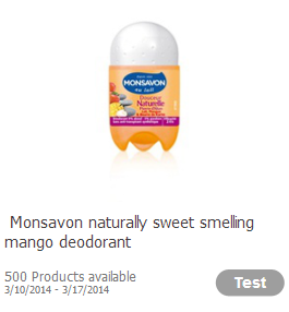 Monsavon mango deodorant
