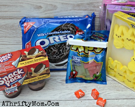 Peeps In the Dirt Pudding Cups, with OREO Dirt. Quick and Easy Easter Dessert #Peeps, #Easter, #Pudding, #Oreos