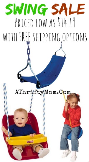 Swing sale, Outdoor swings for kids priced low as $14 with free shipping options