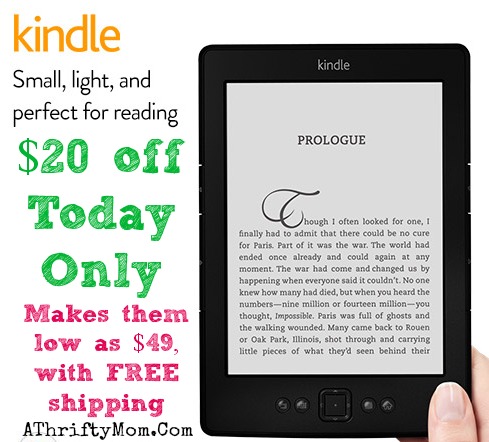 kindle 20 dollars off TODAY ONLY