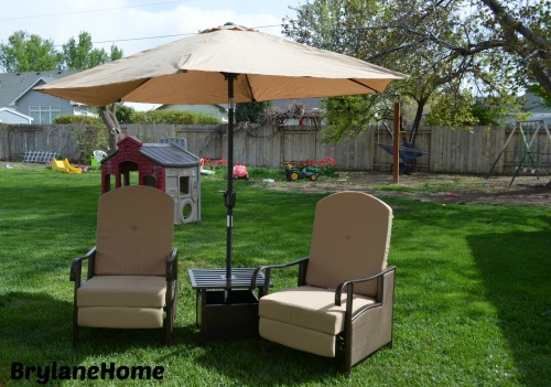 Back yard make over in just a few hours, Mothers Day gift ideas from BrylaneHome #MothersDay
