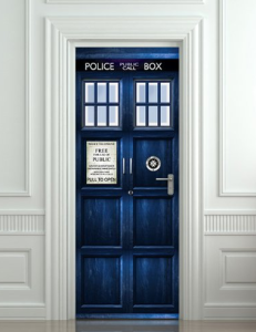 Doctor Who police box Wall Door sticker