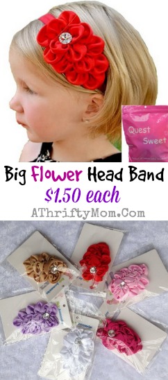 Flower Headbands for girls only a dollar fifty each, with FREE shipping options #Fashion, #OnlineDeals, #Headbands