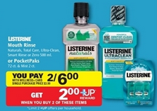 Listerine mouth rinse at Rite Aid starting 4-20