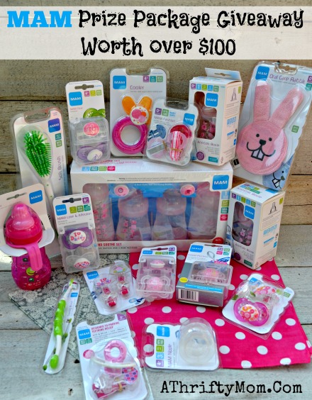 MAM prize package of $100 in baby products, Mam's Giveaway #Mam, #giveaway