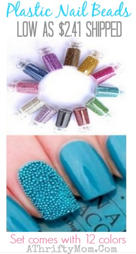 Nail Art Beads set of 12, makes a great teen girl gift idea #nails, #EasyNailArt, #Amazon
