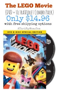 LEGO movie deal DVD BluRay combo pack Ultra Violet