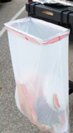 Trash-Ease portable trash bag holde