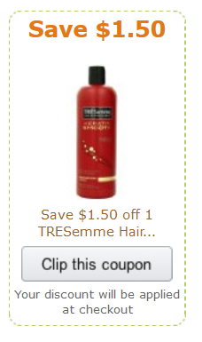 Tresemme Coupon