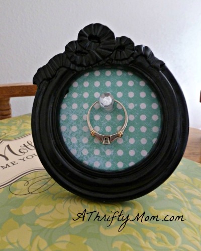 ring holder ~ great Mother's day gift, #easydiy, #gifts, #thriftygifts, #diygifts, #crafts, #diy, #mothersdaycraft