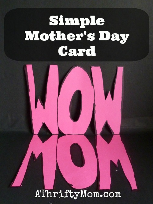 simple mothers day card, #card, #diy, #craft, #thriftycraft, #easycraft, #kidscraft, #thriftygiftidea, #thriftyMothersday, #Mom, #Mothersday