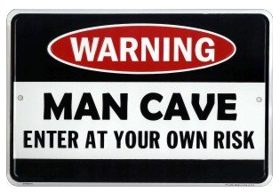 Fathers Day Gift Idea, Man Cave sign #FathersDay, #Funny, #dad