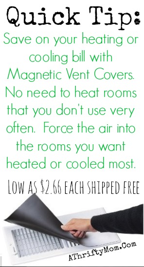 Heating and Cooling Tips, How to save money on your AC bill, use vent covers to force air where you want it most #EnergySavings, #SaveMoney, #Tips