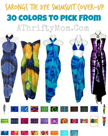 Sarong swim suit coverups, 30 colors to pick from #Summer, #Fashion, #SwimSuitCover